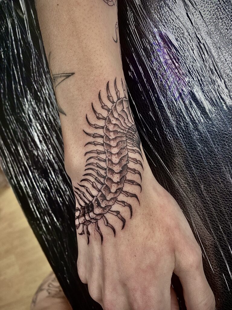 gothiccentipedetattoo