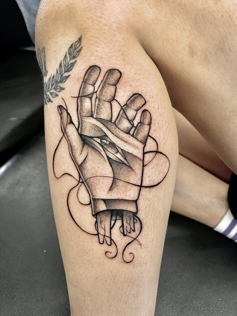 gothiceyeballhandtattoo