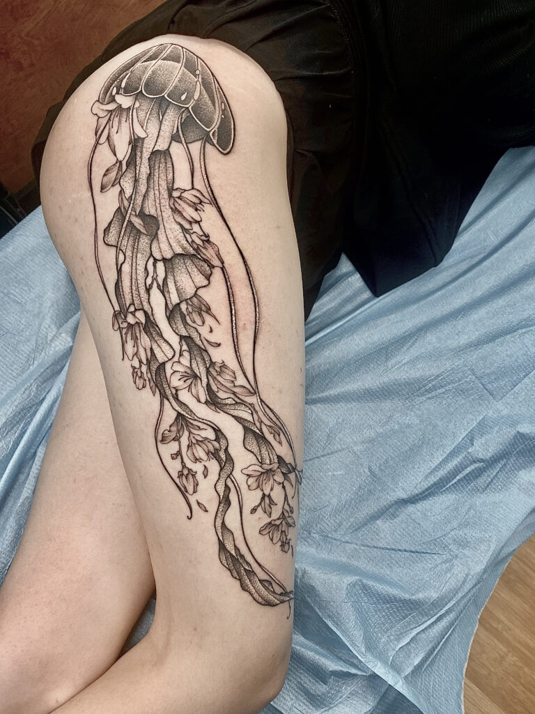 jellyfishthightattoo